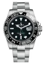 Rolex — Rolex GMT-Master II Black Dial on Oyster 116710LN Complete 2014 — Watch — resale
