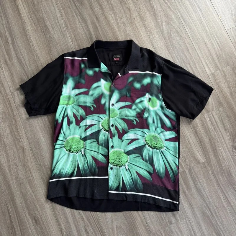 Supreme — Supreme X JPG Floral Rayon Button Down Shirt () — streetwear — resale