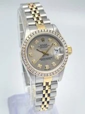 Rolex — Rolex Datejust 26mm 69173 Grey Diamond Dial Diamond Bezel Two Tone Jubilee — Watch — resale