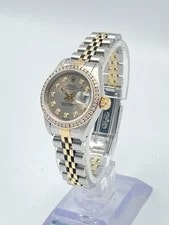 Rolex Datejust 26mm 69173 Grey Diamond Dial Diamond Bezel Two Tone Jubilee 3