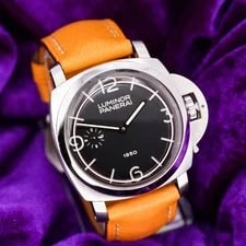 Panerai — Panerai Luminor Black With Brown Leather Strap - PAM00127 — Watch — resale