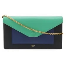 Celine — Celine Pocket Large Flap Chain Wallet 2WAY — Handbag — resale