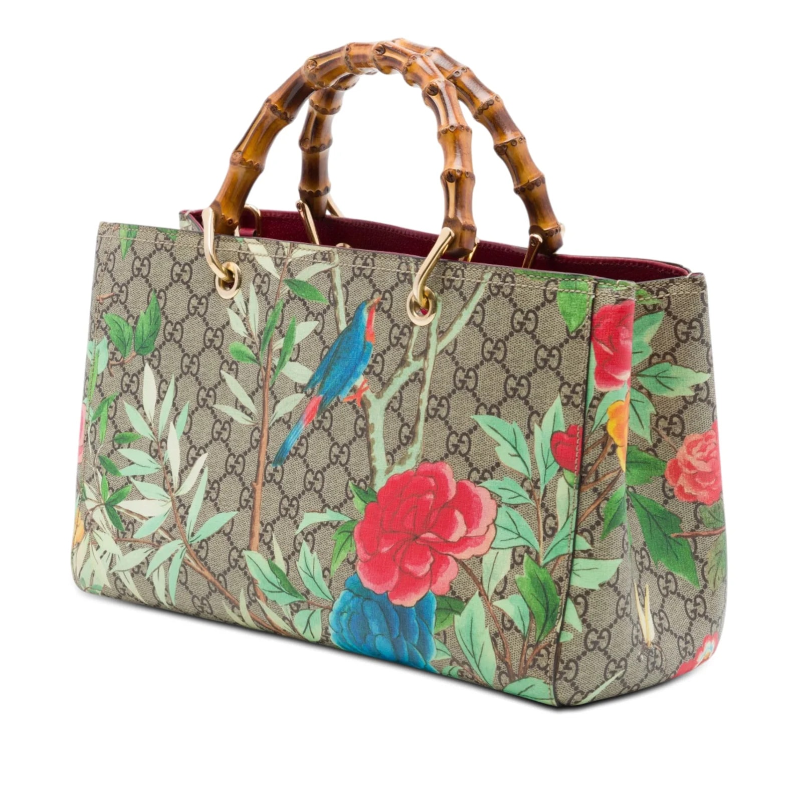 Medium Tian Bamboo Shopper Satchel 2