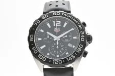 TAG Heuer Formula 1 CAZ1010 Quartz Chronograph Black Dial Date Rubber 4