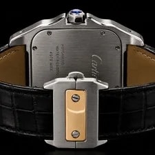Cartier Santos 100 W20072X7 2656 38mm Silver Dial 18k Gold/Steel 2010 2