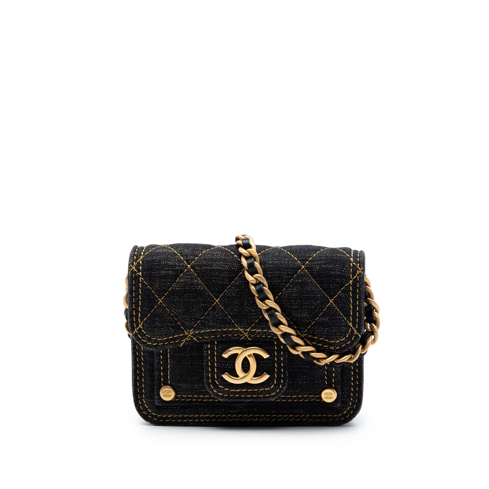 Chanel — Double You Card Holder With Chain — Handbag — resale