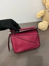 Auth Loewe Mini Puzzle Crossbody Patchwork HW 2