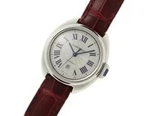 Cartier Clé de WSCL0016 Stainless Steel / Leather 31mm Silver Dial #DW664 2