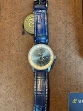 Breitling Navitimer Auto 38mm Steel Blue Dial Strap Date A17325211C1P1 2