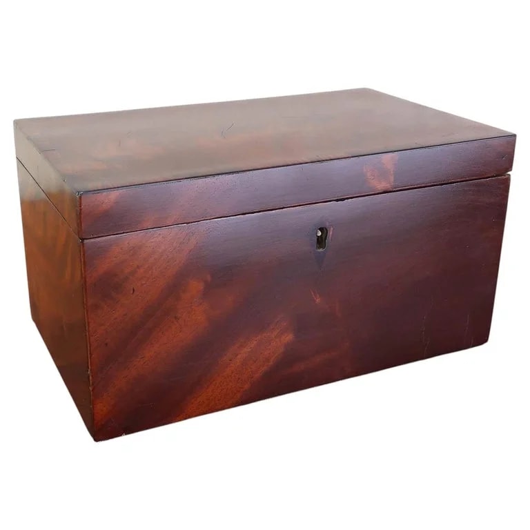 Antique Georgian Tea Caddy With Crossbanding. English C.1800 — Furniture — resale