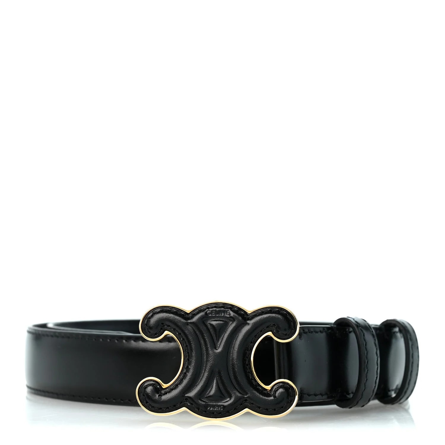 Celine — Box Medium 25mm Triomphe Belt 75 30 — Accessory — resale