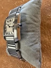 Cartier Tank Francaise Mid-Size 2301 Stainless Steel 25x30mm Quartz 2