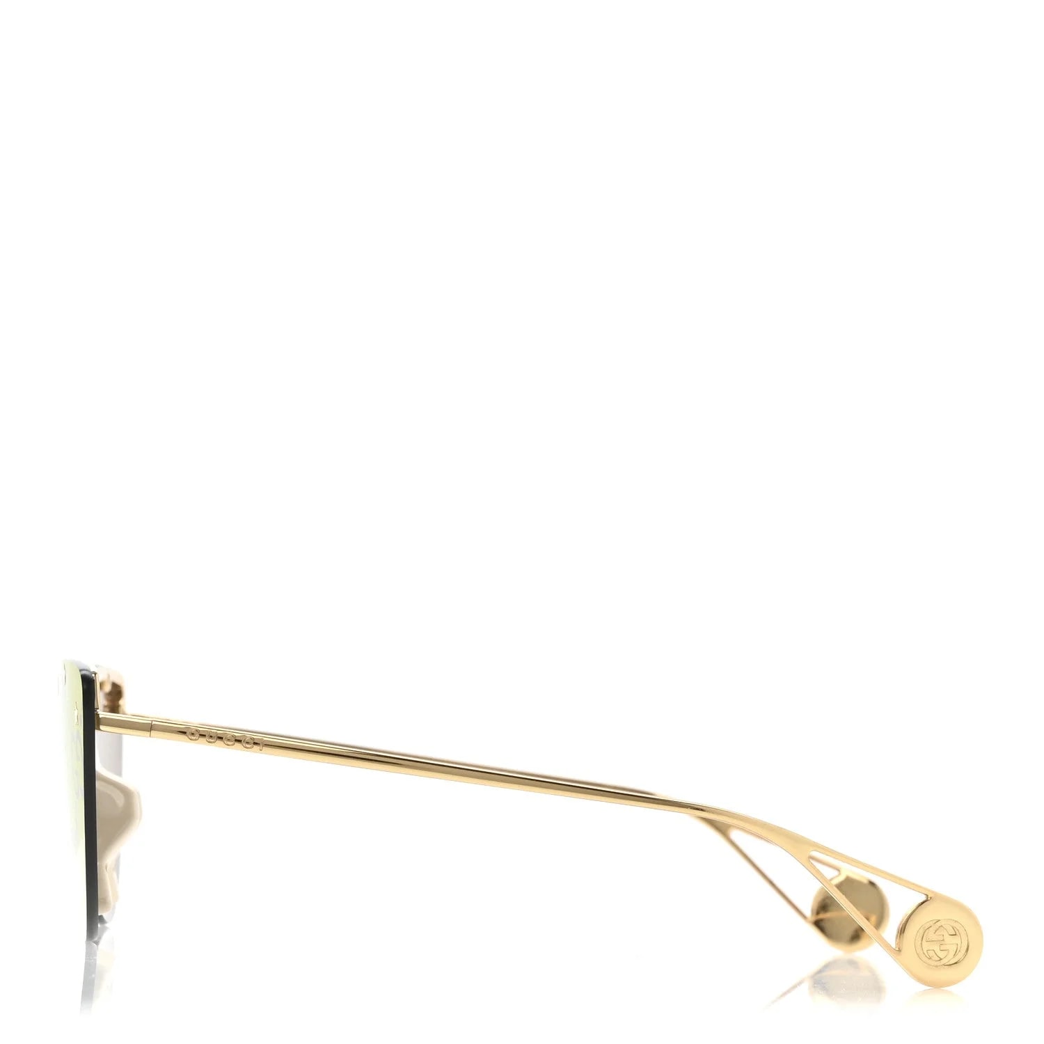 Metal Rimless Star Studded 90mm Cat Eye GG0666S Sunglasses Mirror 3
