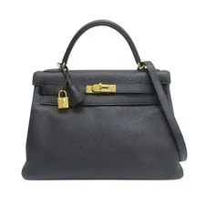Noir — Hermes Kelly 32 Shoulder Handbag Togo Hardware — Handbag — resale