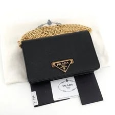 Prada — Prada Triangle Logo Flap Chain Crossbody 1BP006 155923841 — Handbag — resale