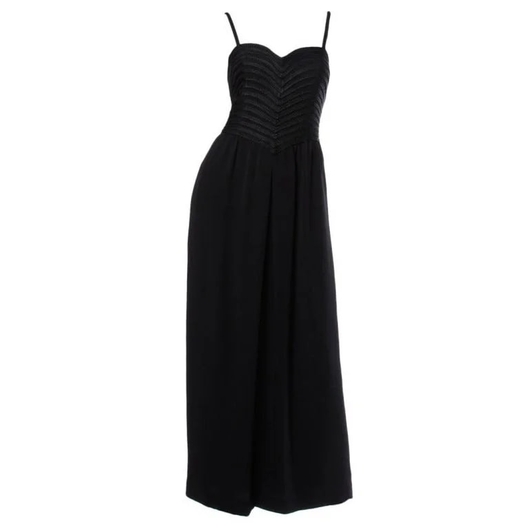 Krizia — Krizia Braided Bodice Formal Maxi Dress — Clothing — resale