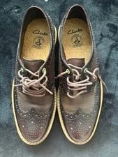 9.0US Extremely Vhtf Item Clarks England Brogue Oxfords Model Limited E 2