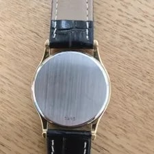 Omega de Ville Quartz Gold Leather Official 4