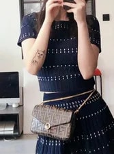 Fendi Félicie Pochette Monogram Chain Crossbody 4