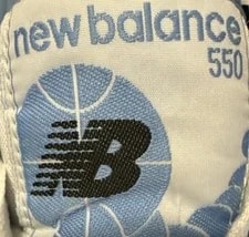 New Balance 550 Team Carolina Chapel Hill Size US ’S 3