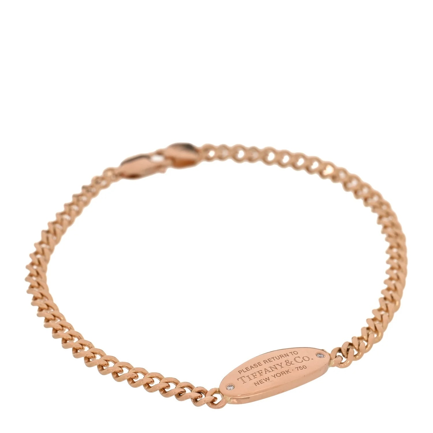 Tiffany & Co. — 18K Rose Gold Return To Tiffany Oval ID — Jewelry — resale