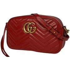 Gucci — Gucci GG Marmont Chain Double GG Crossbody — Handbag — resale