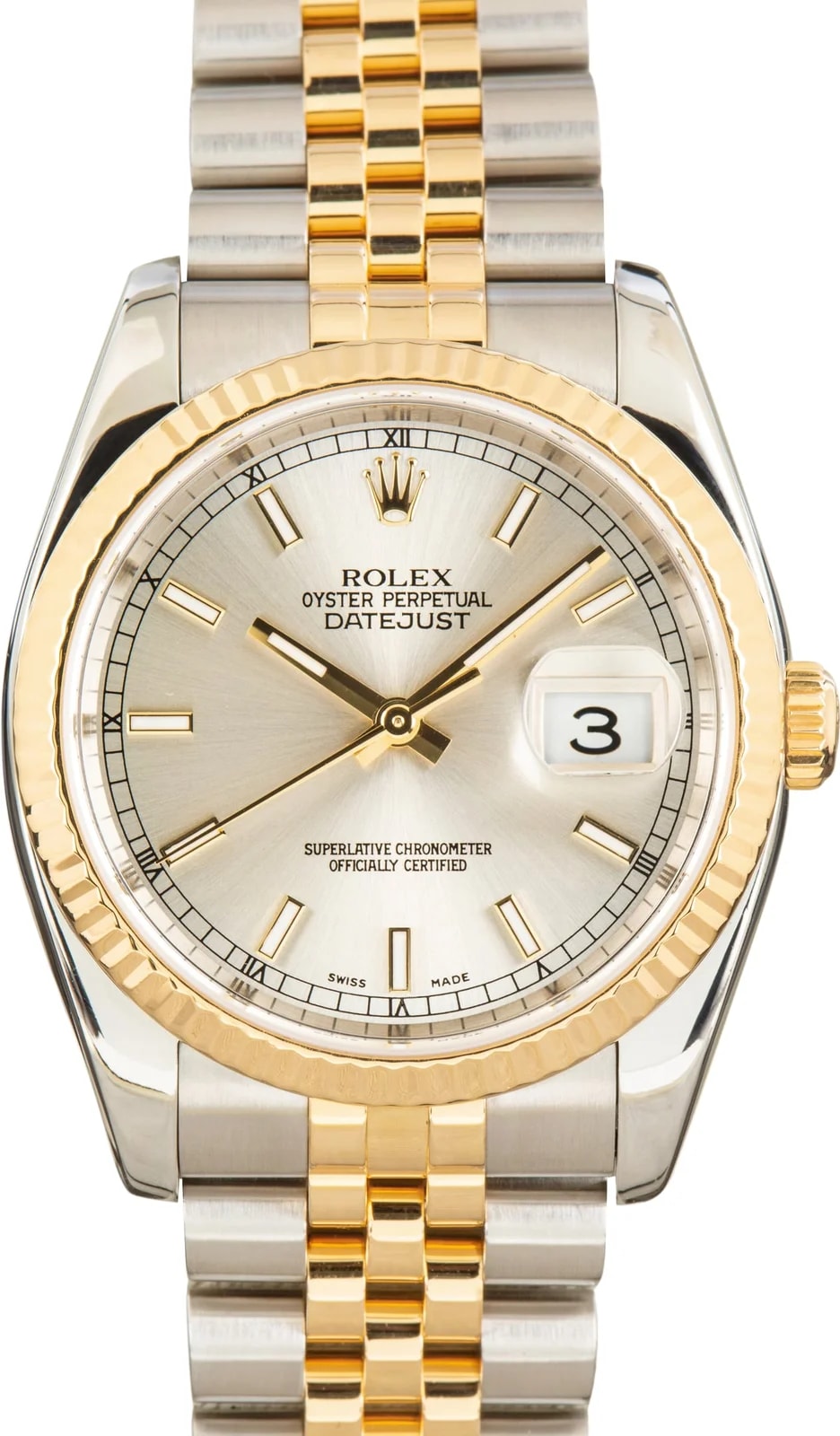 Rolex — Rolex Datejust 36 Ref 116233 Silver Index Dial — Watch — resale