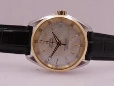 Omega Seamaster Aqua Terra Co-axial 18KT Gold Bezel +Papers 2019 Automatic 4