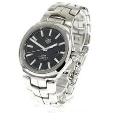 TAG Heuer Link Caliber 5 WBC2110 41MM SS Black Dial Automatic Date #C269 2