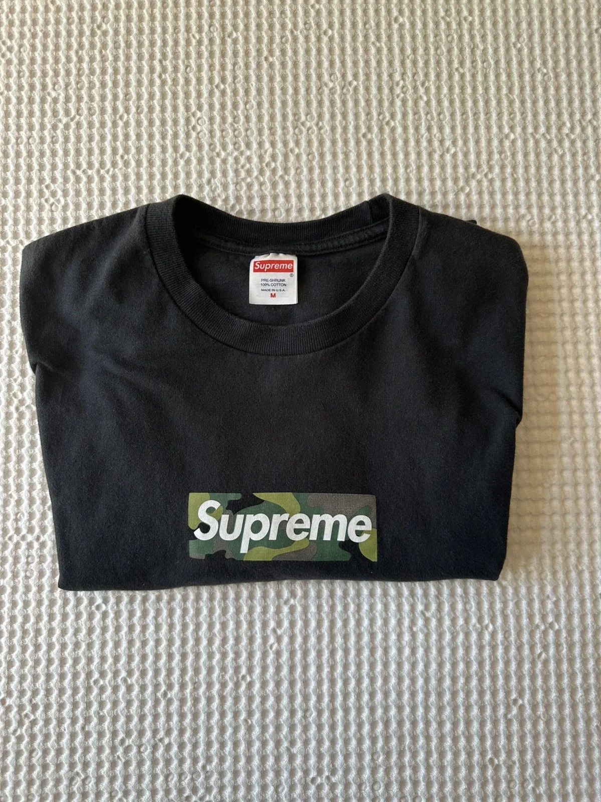 Supreme — Supreme Camo Box Logo T-Shirt — streetwear — resale