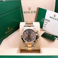 2018 Rolex Daytona Grey Index Yellow Gold/Steel 40mm 116523 Box/Papers/Tag 3