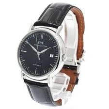 IWC — IWC Schaffhausen Portofino IW356305 39mm SS Black Dial Automatic Date #C507 — Watch — resale
