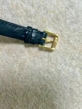 Omega de Ville Quartz Gold Silver Black Dial From Japan 3