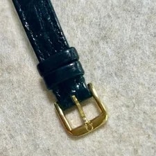 Omega de Ville Quartz Gold Silver Black Dial From Japan 4