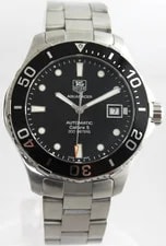 TAG Heuer Aquaracer WAN2110.BA0822 Black Automatic Calibre 5 Steel 4