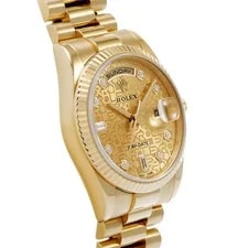 Rolex Day-Date 36 118238A 36mm Yellow Gold Champagne #WW310 3