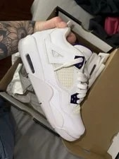 Jordan — Jordan Air 4 ’S Mid-Top Lace-Up Basketball — Sneaker — resale