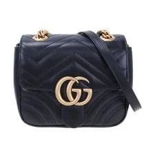 Gucci — Gucci GG Marmont Matelassé Mini Stamp 739682 Aabzc 1000 88914592 — Handbag — resale
