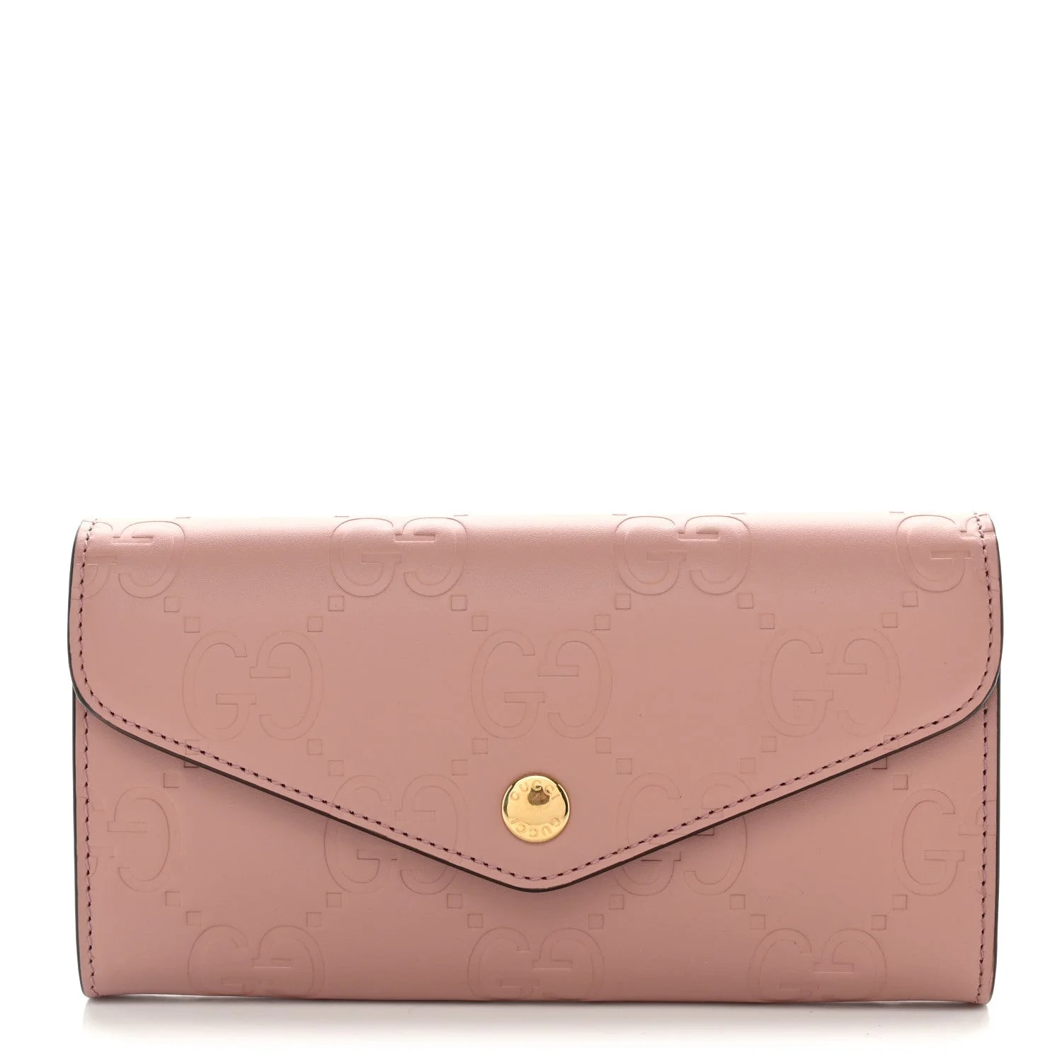 Gucci — GG Embossed Continental Wallet Porcelain — Accessory — resale