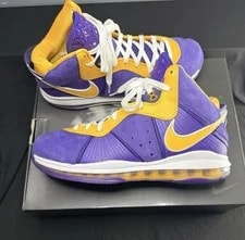 Nike LeBron 8 VIII QS Lakers 2020 Size 12 Worn 1x. OG All. 3