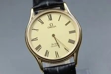 Vintage — 1980 *N * Omega de Ville Cal.1365 Gold Roman Quartz Japan — Watches — resale
