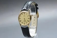 1980 *N * Omega de Ville Cal.1365 Gold Roman Quartz Japan 3