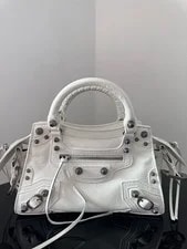 Balenciaga — Balenciaga Neo Cagole Motorcycle – Studded Top Handle — Handbag — resale