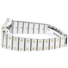 Cartier Santos GalbeeLM Date YG Bezel White Dial Automatic Watch_962788 4