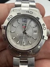 TAG Heuer Aquaracer WAF1412 Quartz Silver Dial Stainless Steel 2