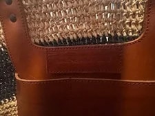 Balenciaga Classic City Studded Straw Panier Basket Stripe Mirro 4
