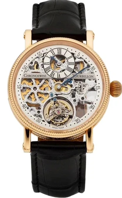 Worldofluxuryus — Chronoswiss Regulateur Tourbillon Squelette 18K Rose Gold — Watch — resale