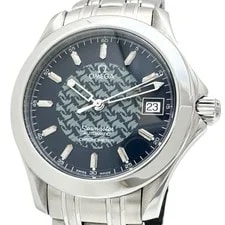 Omega — Omega Seamaster Jacques Mayol 2500.80 Stainless Steel Blue Dial — Watch — resale