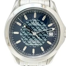 Omega Seamaster Jacques Mayol 2500.80 Stainless Steel Blue Dial 3