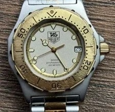 TAG Heuer 934.213 Professional 3000 Two-Tone Quartz Diver Swiss 2